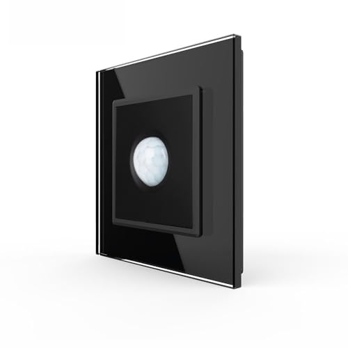 LIVOLO Bewegungsmelder, PIR-Sensor, VL-W291RG-12 NEU, Schwarz, Sicherheitsglas, Wandmontage, 4-8m Reichweite, 100° Erfassungsbereich LIVOLO Bewegungsmelder, PIR-Sensor, VL-W291RG-12 NEU, Schwarz, Sicherheitsglas, Wandmontage, 4-8m Reichweite, 100° Erfassungsbereich von LIVOLO