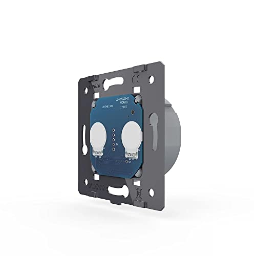 Livolo EU Standard, Touch Remote Switch Without Glass Panel, 2 Gangs 2 Way, AC 110~250V + LED Indicator, VL-C702SR von LIVOLO