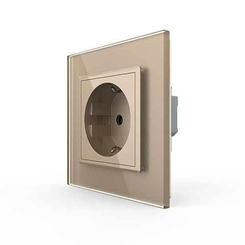 Steckdose Glas Gold 1 Fach VL-C7C1EU-13 LIVOLO von LIVOLO