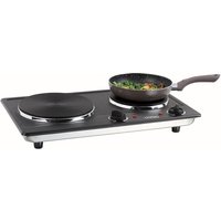 2-flammen-elektroherd 2500w schwarz Livoo doc168n von LIVOO