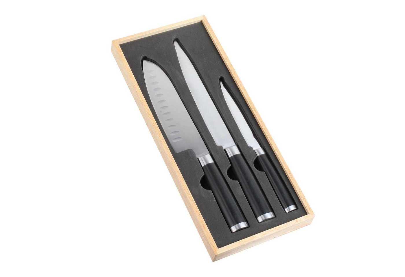 LIVOO Kochmesser LIVOO Messerset Profi Messer Set 3-teilig Edelstahlklingen Scharf von LIVOO