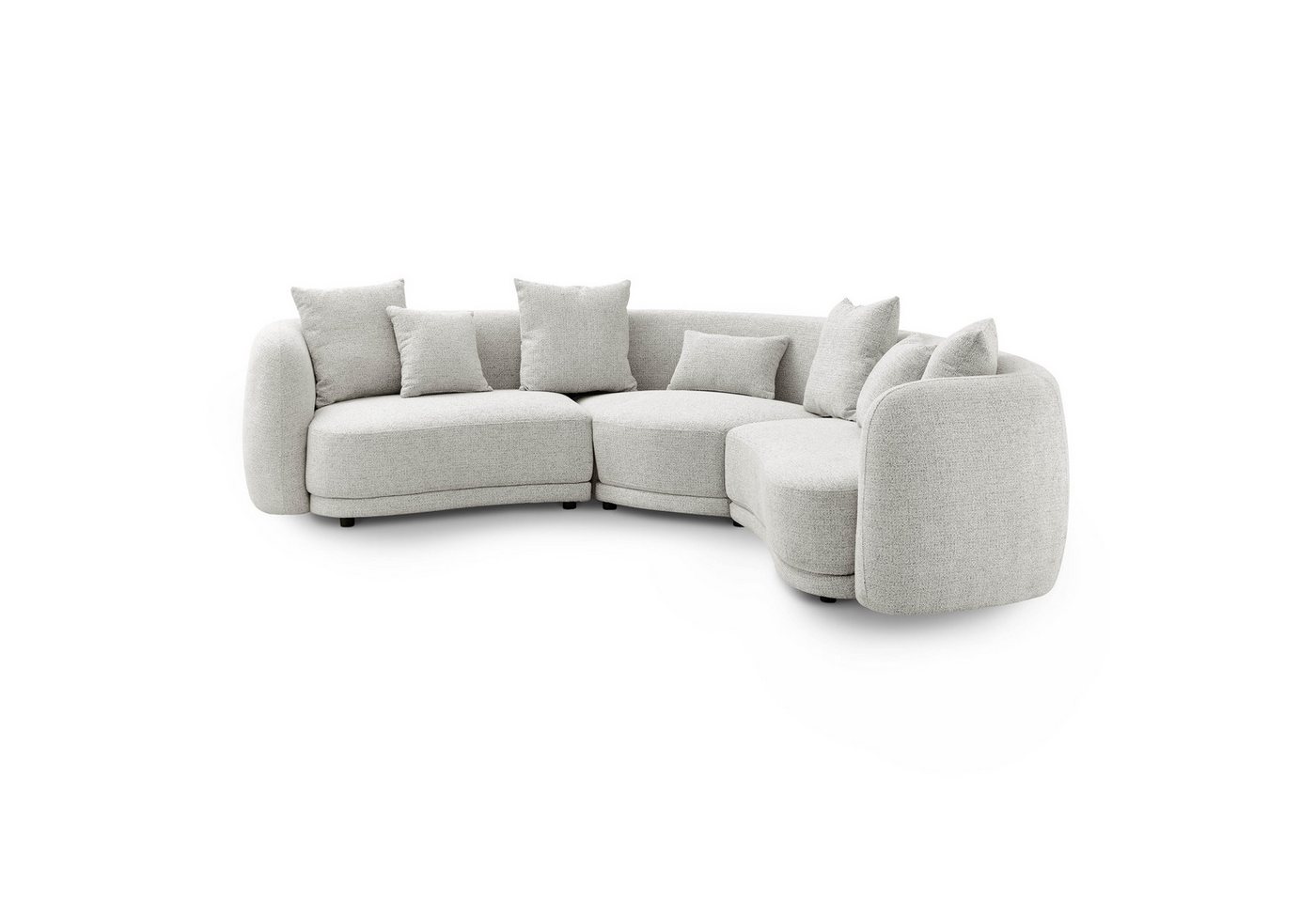 LIVORA Big-Sofa, 252x174x80 hellgrau meliert MARIO LIVORA Big-Sofa, 252x174x80 hellgrau meliert MARIO von LIVORA