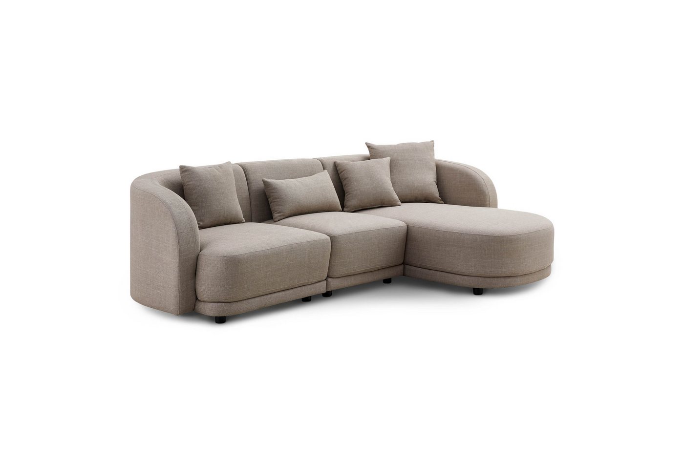 LIVORA Ecksofa, 260x165x72 beige JONAH von LIVORA