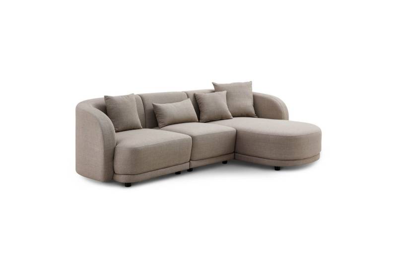 LIVORA Ecksofa, 260x165x72 beige JONAH LIVORA Ecksofa, 260x165x72 beige JONAH von LIVORA
