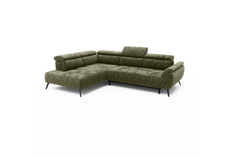 LIVORA Ecksofa VALENTINA, Ecksofa Ottomane links Chenille 284x208x79 grün VALENTINA LIVORA Ecksofa VALENTINA, Ecksofa Ottomane links Chenille 284x208x79 grün VALENTINA von LIVORA