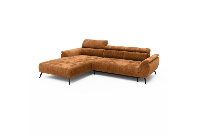 LIVORA Ecksofa VALENTINA, Ecksofa Ottomane links Chenille 286x184x79 rostfarben VALENTINA LIVORA Ecksofa VALENTINA, Ecksofa Ottomane links Chenille 286x184x79 rostfarben VALENTINA von LIVORA
