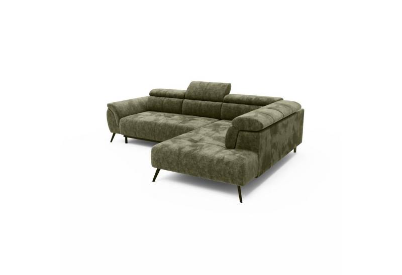 LIVORA Ecksofa VALENTINA, Ecksofa Ottomane rechts Chenille 284x208x79 grün VALENTINA LIVORA Ecksofa VALENTINA, Ecksofa Ottomane rechts Chenille 284x208x79 grün VALENTINA von LIVORA