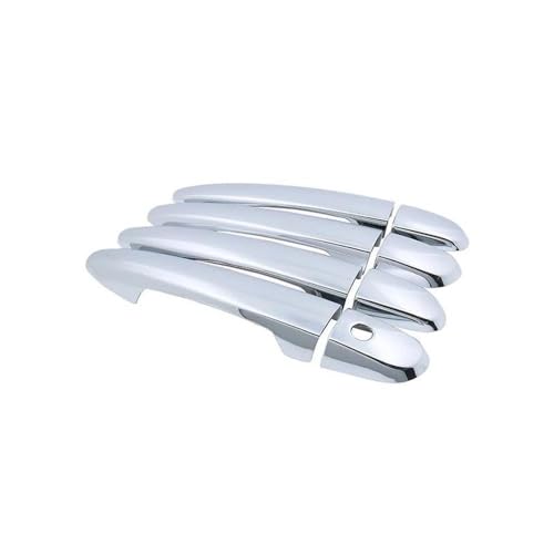 LIVZFRLZ Griffabdeckung Für Mazda 3 2. Generation BL MK3 Axela 2010 2011 2013 Autoverkleidung Griffe Zubehör Aufkleber Silberglanz(Handle No Button) von LIVZFRLZ