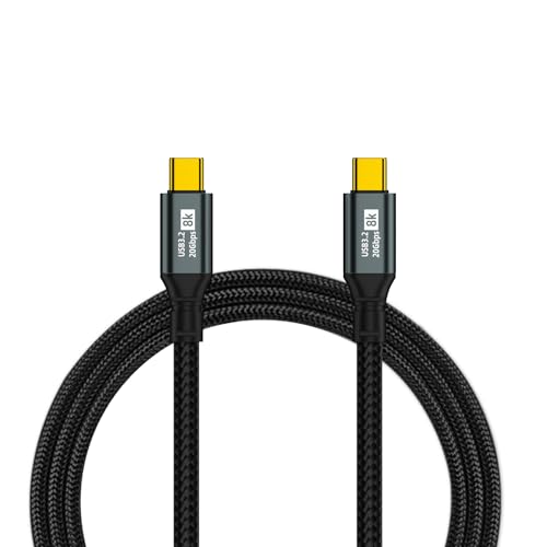 PD 100W USB C auf USB C Kabel USB 3.2 Typ-C Gen2 20Gbps 8K so60Hz Video Datenkabel für PC Laptop Macbook Samsung S24 S23 S22/Note von LIWEARE