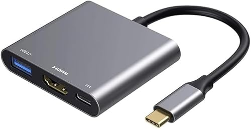 USB C zu HDMI Multiport Adapter mit Ladeanschluss, HDMI zu USB C Hub Adapter für Monitor zu Laptop, USB-C zu USB Adapter 10Gbps, USBC HDMI Adapter 4K Converter für Mac Pro/Air MacBook Chromebook USB C zu HDMI Multiport Adapter mit Ladeanschluss, HDMI zu USB C Hub Adapter für Monitor zu Laptop, USB-C zu USB Adapter 10Gbps, USBC HDMI Adapter 4K Converter für Mac Pro/Air MacBook Chromebook von LIWEARE