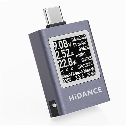 USB PD3.1 Tester Meter Messgerät 4.5~50V 0~12A PD QC USB Multimeter USB Power Meter Strommesser Spannung Ladekurve kann angezeigt werden USB PD3.1 Tester Meter Messgerät 4.5~50V 0~12A PD QC USB Multimeter USB Power Meter Strommesser Spannung Ladekurve kann angezeigt werden von LIWEARE