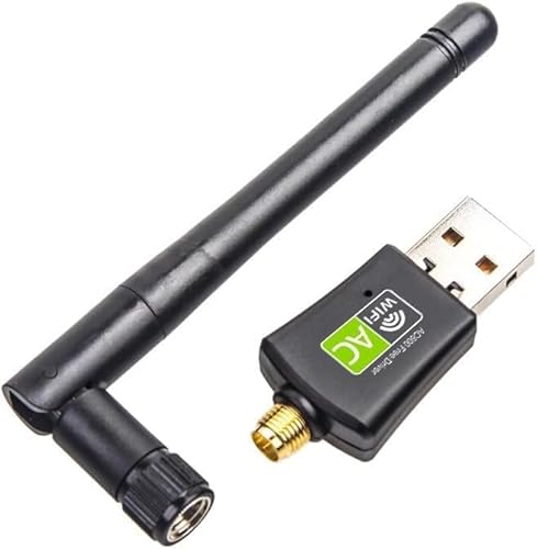 USB WiFi Adapter 600Mbps Wireless Card Network Dongle für PC Laptop Desktop mit High Gain 5dBi Antenne Dual Band 802.11a 2.4GHz 150Mbps 5GHz 433Mbps Unterstützt Win10 8 7 XP Vista Mac OS Linux von LIWEARE