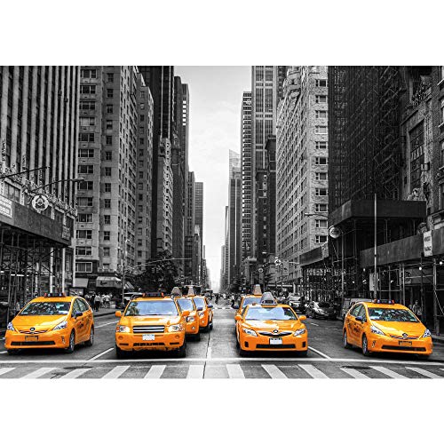 Fototapete Stadt - ALLE STADTMOTIVE auf einen Blick ! Vlies PREMIUM PLUS - 300x210 cm - STREETS OF NEW YORK No. 2 - Skyline Manhattan Taxis - no. 210 von LIWWING