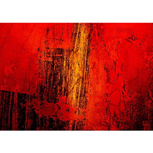 Vlies Fototapete 400x280 cm PREMIUM PLUS Wand Foto Tapete Wand Bild Vliestapete - PAINT IT RED - abstrakt 3D Wand Rot braun Hintergrund - no. 103 von LIWWING