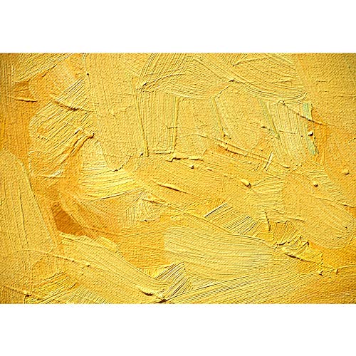Vlies Fototapete 400x280 cm PREMIUM PLUS Wand Foto Tapete Wand Bild Vliestapete - WALL OF YELLOW SHADES - Abstrakt Hintergrund Dekoration Wand Spachtel farbige Wand gelb - no. 107 von LIWWING