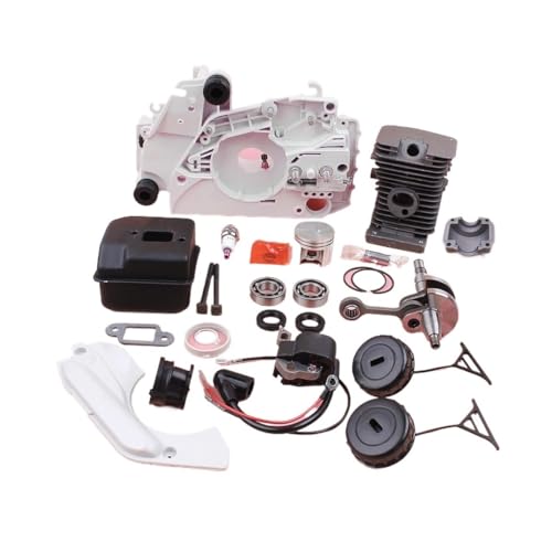 For 018 MS180 017 MS170 Kettensäge 38mm Kurbelgehäuse Zylinder Kolben Kurbelwelle Zündspule Schalldämpfer Reparatur Kit von LIWaaGe