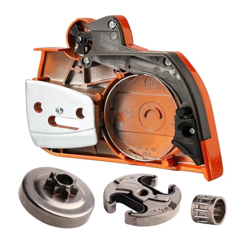 For Hus 340 345 350 Kettensäge Kupplung Seitenabdeckung und .325 Zoll 7T Trommel mit Nadellager Ersatz von LIWaaGe