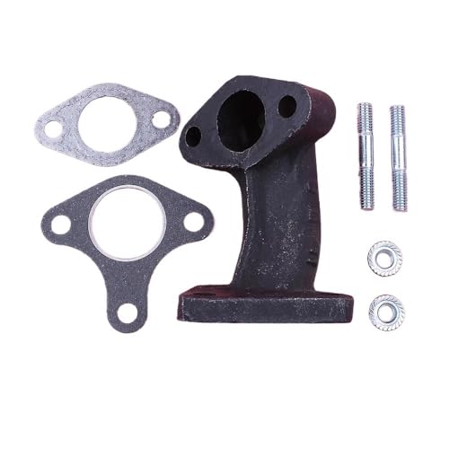Geeignet for GX340 GX390 11HP 13HP GX 340 390 Rasenmäher Motor Schalldämpfer Rohr Verteiler Dichtung Bolzen Mutter Dichtung Kit von LIWaaGe