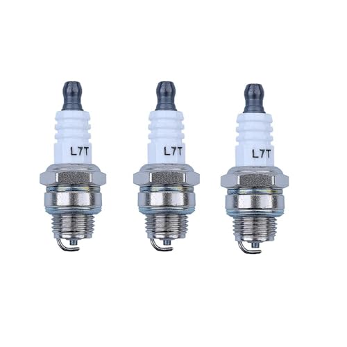 Passend for Öl Kettensäge Rasenmäher Mäher Zubehör Werkzeug L7T Zündkerze 2/3 Stück(3pcs) von LIWaaGe
