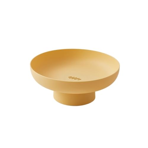LIXIONGQUANLAL Luxusfrucht Obstteller, Heimgebrauch, Wohnzimmer, Couchtisch, Snackteller, Obstkorb, hoher Obstteller Erlesene Frucht(Yellow) von LIXIONGQUANLAL