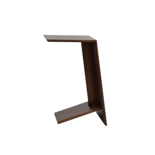 LIXIONGQUANLAL Side Table, C-förmiger Nachttisch aus Massivholz, kompakter, platzsparender Nachttisch,Nightstand(L) von LIXIONGQUANLAL