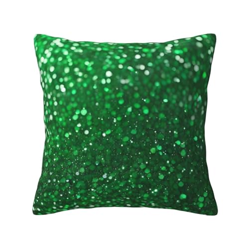 Grüne Pailletten-Kissenbezüge, glitzernd, quadratisch, hautfreundlich, atmungsaktiv, vielseitig einsetzbar Grüne Pailletten-Kissenbezüge, glitzernd, quadratisch, hautfreundlich, atmungsaktiv, vielseitig einsetzbar von LIXLZH