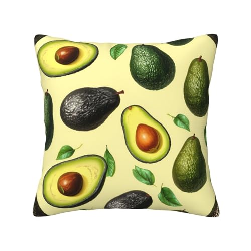 Kissenbezüge mit vielen Avocado-Bildern, quadratisch, hautfreundlich, atmungsaktiv, vielseitig einsetzbar Kissenbezüge mit vielen Avocado-Bildern, quadratisch, hautfreundlich, atmungsaktiv, vielseitig einsetzbar von LIXLZH