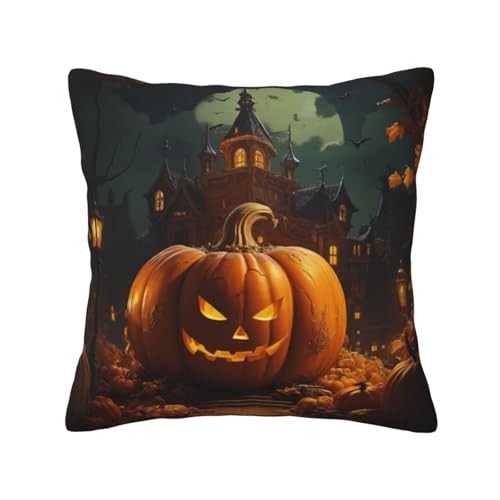 Kürbis-Halloween-Druck, quadratisch, hautfreundlich, atmungsaktiv, vielseitig einsetzbar Kürbis-Halloween-Druck, quadratisch, hautfreundlich, atmungsaktiv, vielseitig einsetzbar von LIXLZH