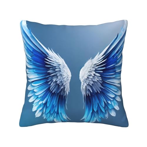 Quadratische Kissenbezüge mit Engelsflügel-Druck, hautfreundlich, atmungsaktiv, vielseitig einsetzbar Quadratische Kissenbezüge mit Engelsflügel-Druck, hautfreundlich, atmungsaktiv, vielseitig einsetzbar von LIXLZH