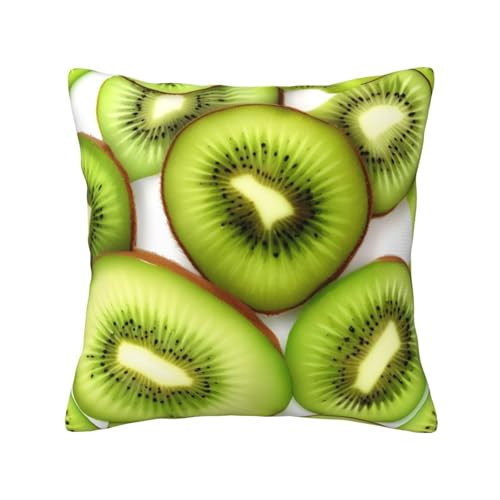 Quadratische Kissenbezüge mit Kiwi-Aufdruck, hautfreundlich, atmungsaktiv, vielseitig einsetzbar Quadratische Kissenbezüge mit Kiwi-Aufdruck, hautfreundlich, atmungsaktiv, vielseitig einsetzbar von LIXLZH