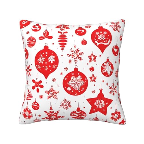 Quadratische Kissenbezüge mit Weihnachtsdruck, hautfreundlich, atmungsaktiv, vielseitig einsetzbar Quadratische Kissenbezüge mit Weihnachtsdruck, hautfreundlich, atmungsaktiv, vielseitig einsetzbar von LIXLZH