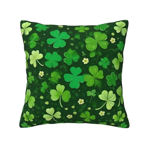St. Patrick's Day Dekokissenbezüge, glitzernd, quadratisch, hautfreundlich, atmungsaktiv, vielseitig einsetzbar St. Patrick's Day Dekokissenbezüge, glitzernd, quadratisch, hautfreundlich, atmungsaktiv, vielseitig einsetzbar von LIXLZH