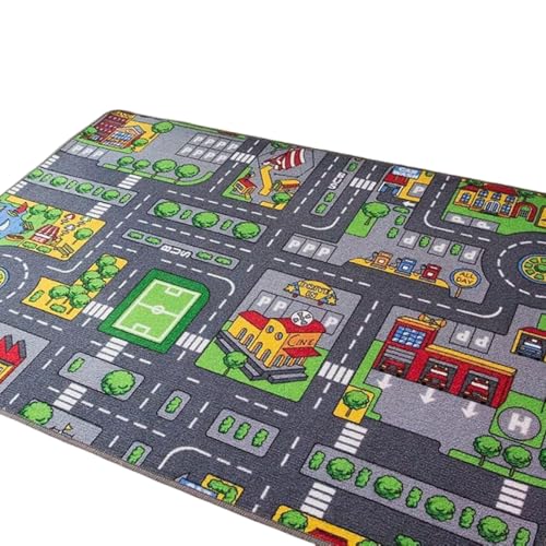 LIXSAZSE Kinderautospiel Krabbelauto Straßenmatte Interaktives Spiel Dekorative Entwicklung Anti Wasserabsorbierendes Zimmer Zimmer, 40x60cm LIXSAZSE Kinderautospiel Krabbelauto Straßenmatte Interaktives Spiel Dekorative Entwicklung Anti Wasserabsorbierendes Zimmer Zimmer, 40x60cm von LIXSAZSE