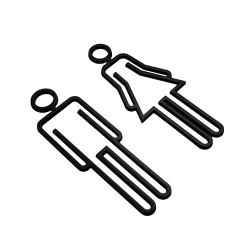 LIXSAZSE Multifunktionales Acryl Türschild für die Sicherheit im Badezimmer. Einfach zu befestigendes Acryl WC Badezimmerschild. Toilettenschild selbstklebend, Schwarz im A Stil LIXSAZSE Multifunktionales Acryl Türschild für die Sicherheit im Badezimmer. Einfach zu befestigendes Acryl WC Badezimmerschild. Toilettenschild selbstklebend, Schwarz im A Stil von LIXSAZSE