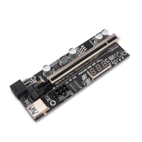 LIXSAZSE Power Ports Card 3.0 PCI 1x bis 16x Extender mit 6 Pin zu SATA Stromkabel für Card Computer Mining Motherboard Zubehör LIXSAZSE Power Ports Card 3.0 PCI 1x bis 16x Extender mit 6 Pin zu SATA Stromkabel für Card Computer Mining Motherboard Zubehör von LIXSAZSE