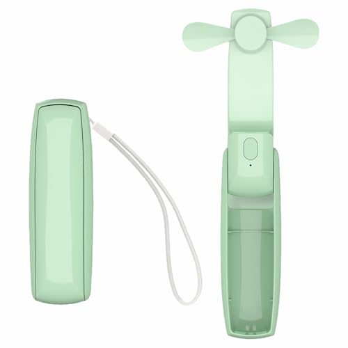 LIXSAZSE Tragbarer Mini mit 3 einstellbaren Geschwindigkeiten für schnelles Abkühlen. Camping Handheld Mini kann für einen kleinen Handventilator zusammengeklappt werden, Grün LIXSAZSE Tragbarer Mini mit 3 einstellbaren Geschwindigkeiten für schnelles Abkühlen. Camping Handheld Mini kann für einen kleinen Handventilator zusammengeklappt werden, Grün von LIXSAZSE