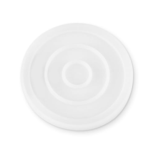 LIXSAZSE Untersetzer Silikonform Basteln Desktop Schmuck Heimdekoration Werkzeug DIY Epoxidformen Gießform Set Spielzeug Schule, Große runde Form von LIXSAZSE