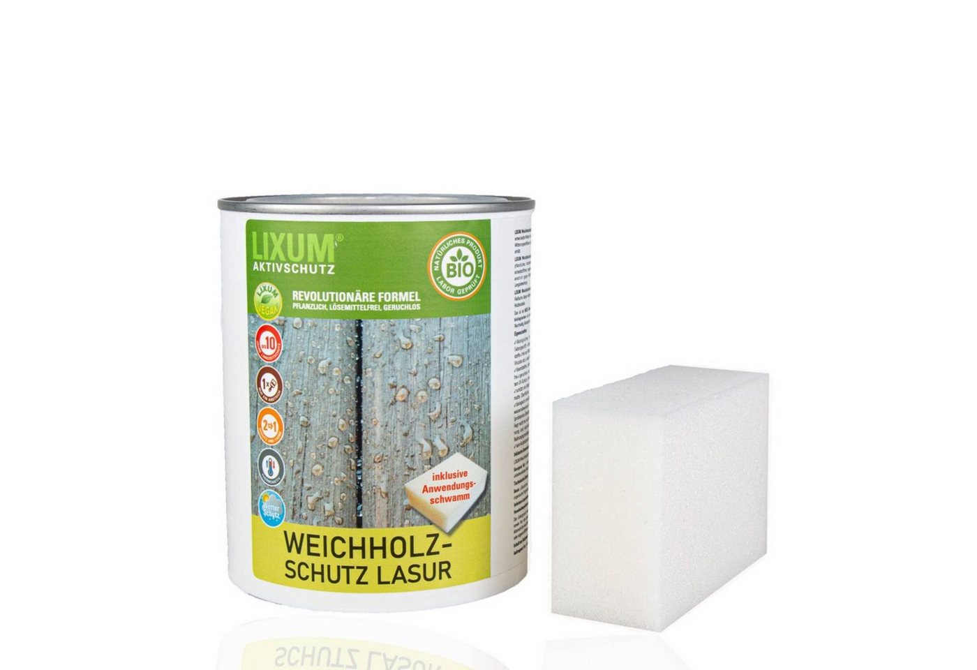 LIXUM Holzschutzlasur LIXUM Biologischer Holzschutz Weichholzschutz - Pappel von LIXUM