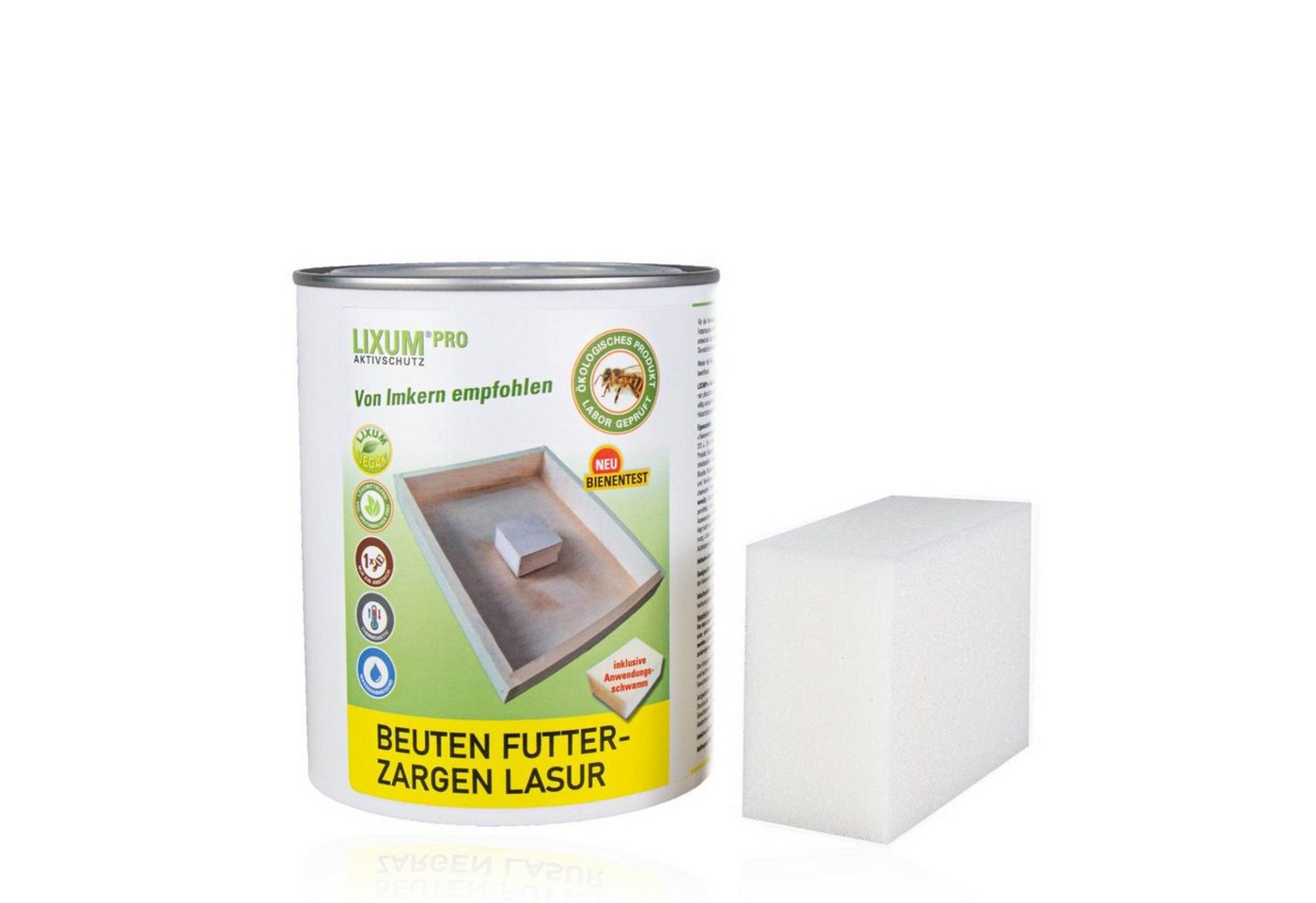 LIXUM Holzschutzlasur LIXUM PRO Biologische Futterzargen Lasur für Beuten von LIXUM