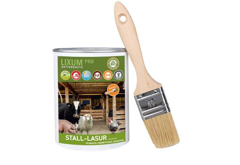 LIXUM Holzschutzlasur LIXUM Pro vollbiologische Tierstall - Stall Lasur universell von LIXUM
