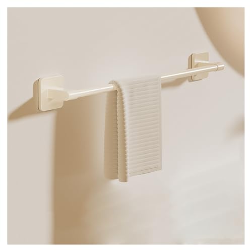 LIYGAOF Handtuchhalter Mit Einzelstange, Handtuchhalter Zur Wandmontage Für Küche Und Bad, Handtuchhalter Zur Wandmontage, Handtuchhalter, Handtuchhalter Von 30Cm Bis 70Cm(Beige,30cm) von LIYGAOF