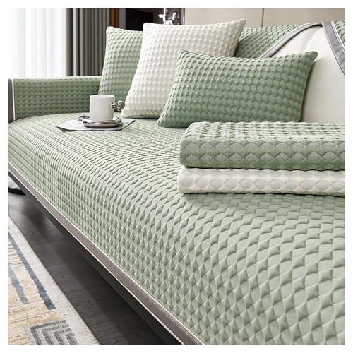 LIYGAOF Neue Kühlende Sofabezug, Sofadecken Für Sitzfläche, Summer Protection Anti Scratch Couch Cover, Hund Katze Sofaschutz, Couch Überzug 1/2/3/4 Sitzer(Green,90 * 120cm) von LIYGAOF