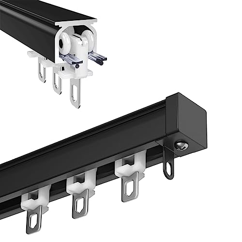 LIYI929GP Aluminium Curtain Rail Gardinenstange Vorhang Schiene, 1-Track Curtain Tracks for Sliding Curtains, Ceiling Rail Wall Curtain Poles System with Hooks, Motorhome Room Divider, Raumteiler LIYI929GP Aluminium Curtain Rail Gardinenstange Vorhang Schiene, 1-Track Curtain Tracks for Sliding Curtains, Ceiling Rail Wall Curtain Poles System with Hooks, Motorhome Room Divider, Raumteiler von LIYI929GP