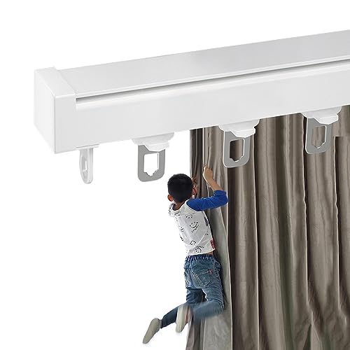 LIYI929GP Schwer Vorhangschiene Einläufige Schiene System Top & Flop Zugleich, 50-600cm Gerade Vorhang Schiene Curtain Rail Made from Aluminium, Vorhangschiene Deckenmontage Prima Zu Montieren LIYI929GP Schwer Vorhangschiene Einläufige Schiene System Top & Flop Zugleich, 50-600cm Gerade Vorhang Schiene Curtain Rail Made from Aluminium, Vorhangschiene Deckenmontage Prima Zu Montieren von LIYI929GP