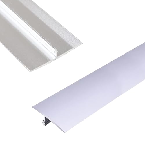 LIYI929GP Silber T-Profil Übergangsschiene Übergangsprofil Breite 15 20 33 40mm, Bodenübergangsstreifen Dauerhaft Aluminium Ausgleichsprofil, Bodenleiste Türleiste Türschwellen Leiste von LIYI929GP