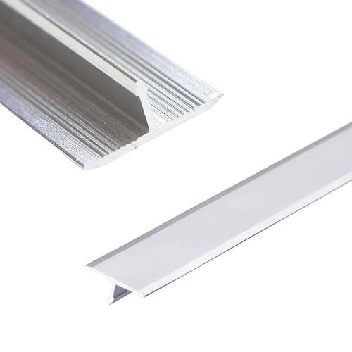 LIYI929GP Silber T-Profil Übergangsschiene Übergangsprofil Breite 15 20 33 40mm, Bodenübergangsstreifen Dauerhaft Aluminium Ausgleichsprofil, Bodenleiste Türleiste Türschwellen Leiste von LIYI929GP