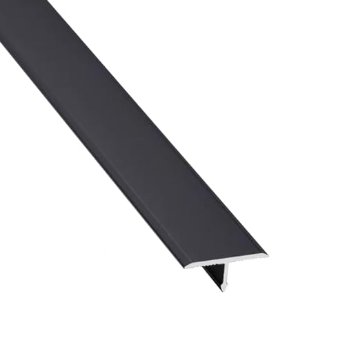 Übergangsprofil Ausgleichsprofil 1mm Stärke Bodenschiene Eingedrückt, Bodenübergangsstreifen Abdeckleisten Für Fußböden, Übergang Leiste Bodenleiste Aluminium Eloxiert, Eng Anliegend T-Profil von LIYI929GP