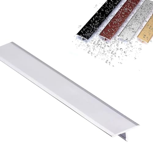 Wasserdicht Übergangsprofil Ausgleichsprofil, Boden/Tür T-Profil Bodenleiste, Schwarz Weiß Gold Aluminium Bodenübergangsstreifen Boden Abdeckleiste Ausgleichsprofil Für Fliesen Laminat/Parkett von LIYI929GP