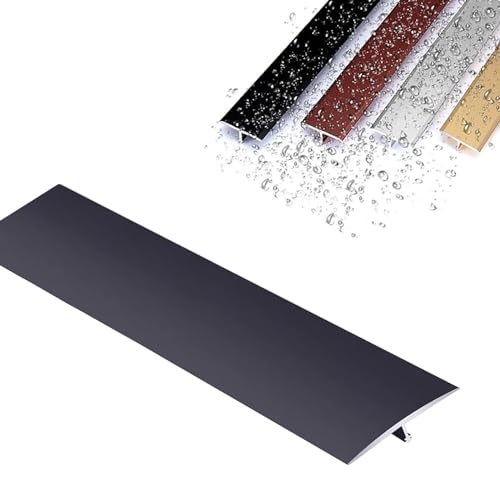 Wasserdicht Übergangsprofil Ausgleichsprofil, Boden/Tür T-Profil Bodenleiste, Schwarz Weiß Gold Aluminium Bodenübergangsstreifen Boden Abdeckleiste Ausgleichsprofil Für Fliesen Laminat/Parkett von LIYI929GP