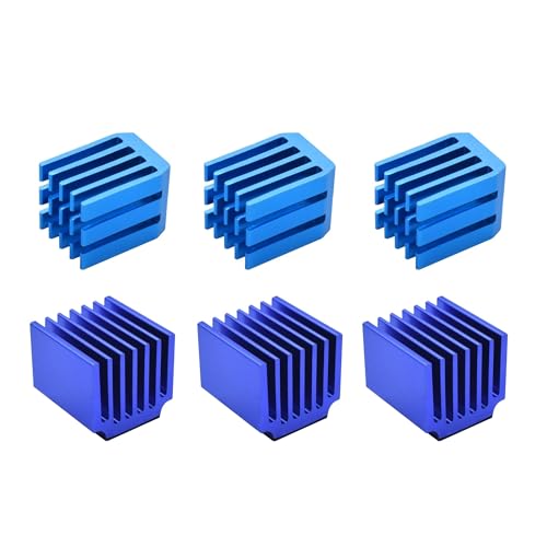 tianwandong 10PCS Kühlkörper 9 * 9 * 12mm/14 * 15 * 13mm + 3M Kleber Aluminium Kühler for Schrittmotor Fahrer A4988 DRV8825 LV8729 TMC2100 3D Drucker(Type B) von LIYIANWAN